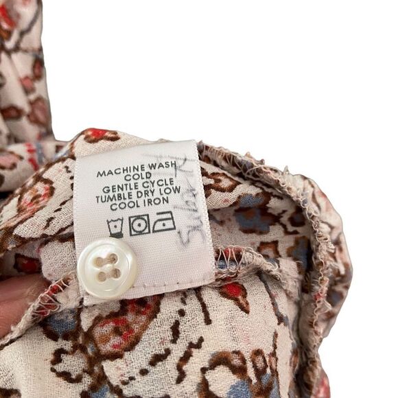 Xirena Printed Strappy Boho Maxi Dress in Size XS 100% Cotton Made in USA - Picture 11 of 11